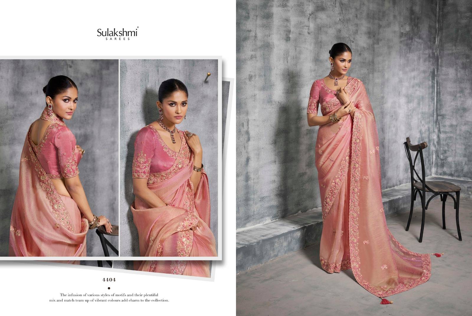 Kashira By Sulakshmi 4401 To 4412 Series Indian Traditional Wear Collection Fancy Colorful Party Wear Premium TissueSaree At Wholesale Price